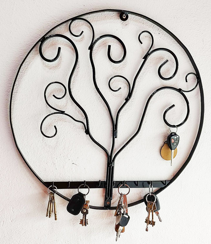 Árbol portallaves realizado por un cliente con moldes Gran Tótem